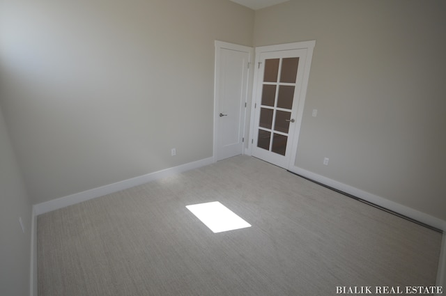 view of carpeted empty room