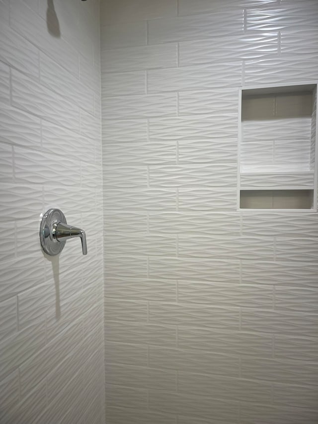 interior details with walk in shower