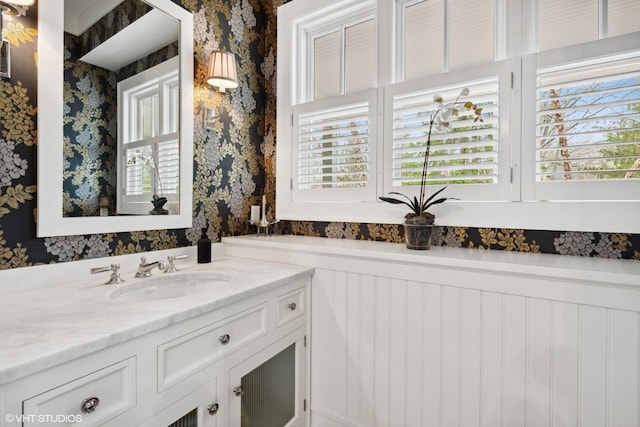 bathroom featuring vanity