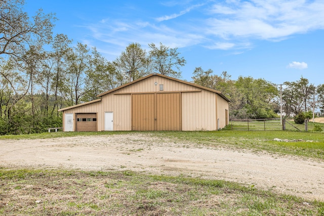 view of shed / structure