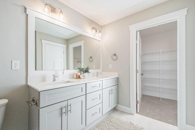 bathroom featuring vanity