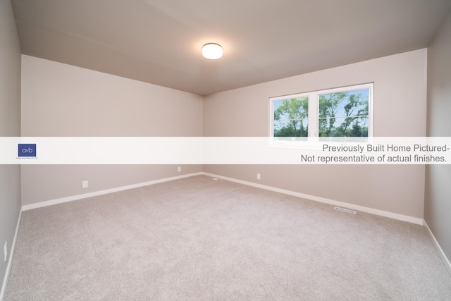 view of carpeted empty room