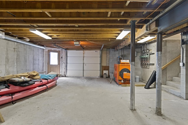 garage featuring washer / clothes dryer