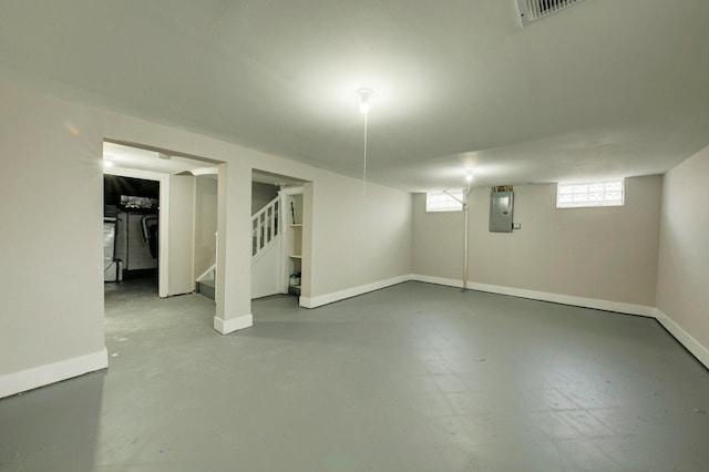 view of basement