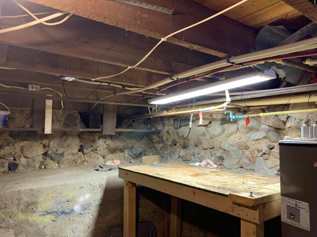 view of basement