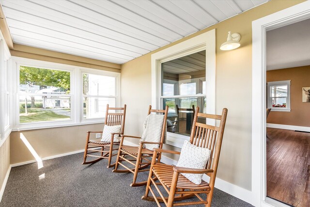 view of sunroom / solarium