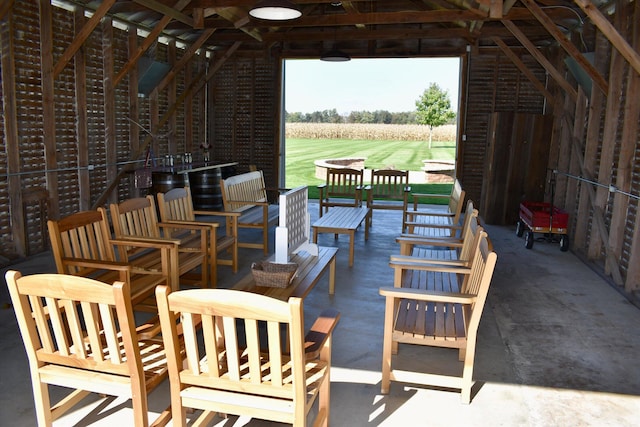 view of patio / terrace with a gazebo