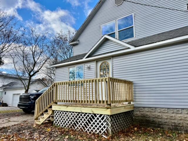 exterior space featuring a deck