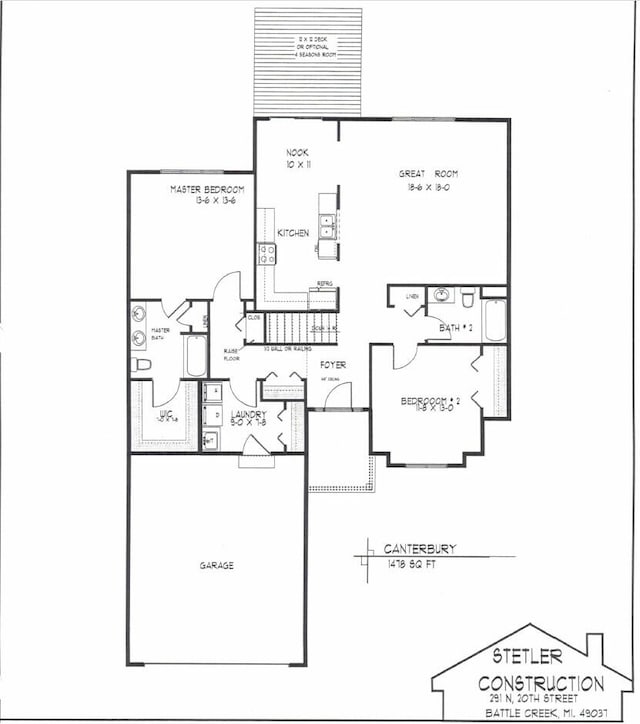 412 Coventry Rd, Battle Creek, MI 49015 - floor plan