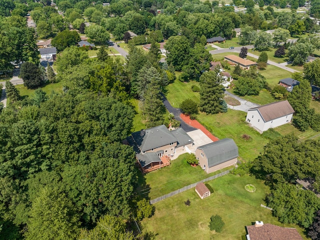 birds eye view of property featuring a residential view