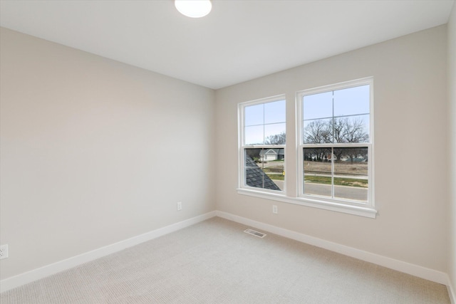 view of carpeted empty room