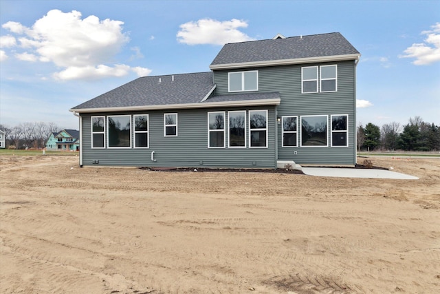 rear view of property with a patio