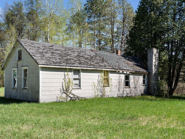 exterior space with a lawn