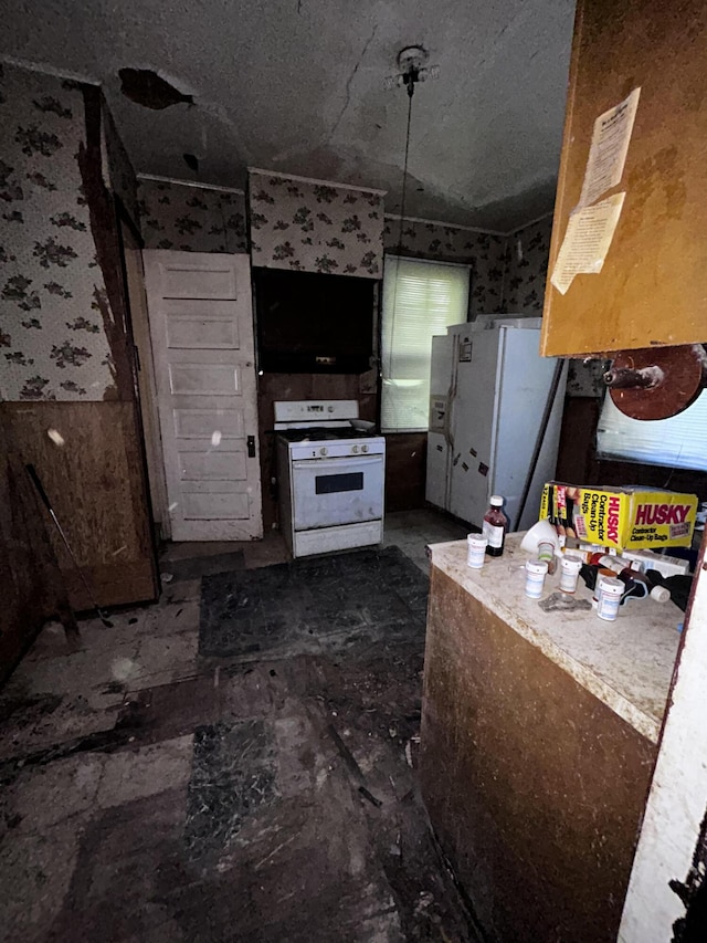 kitchen featuring white appliances