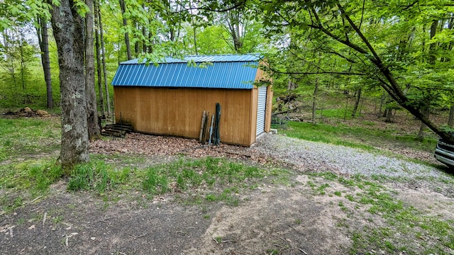 view of shed / structure