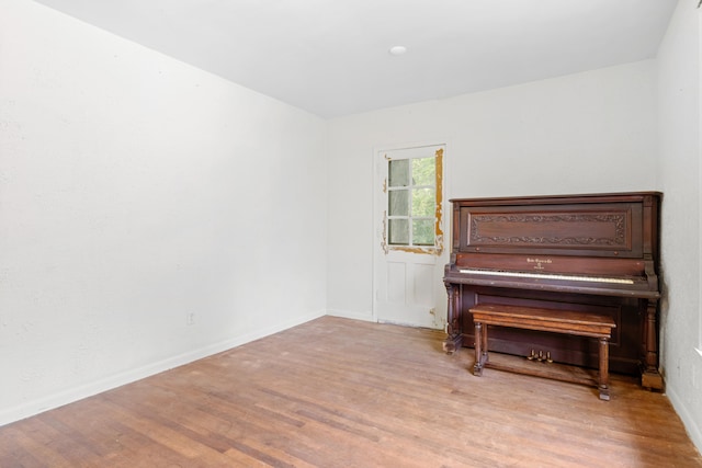 miscellaneous room featuring wood-type flooring