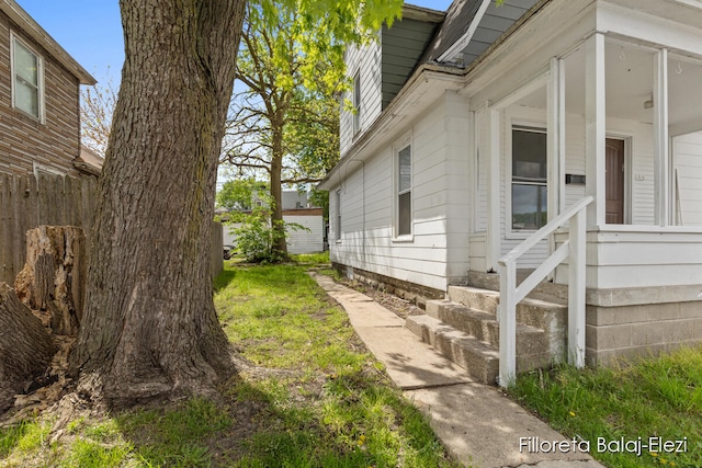 view of side of property