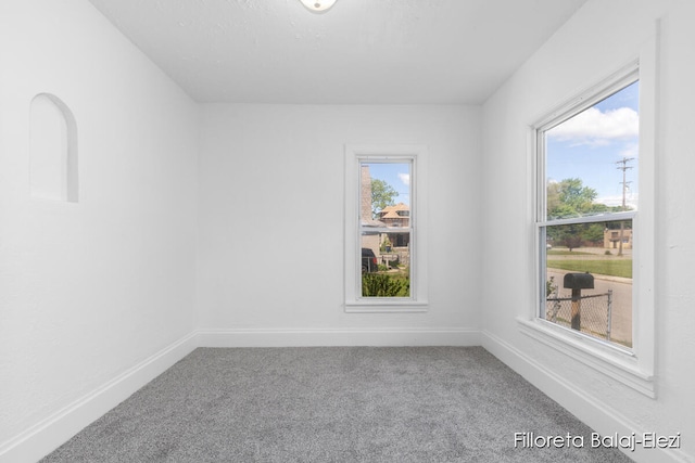 empty room with carpet floors