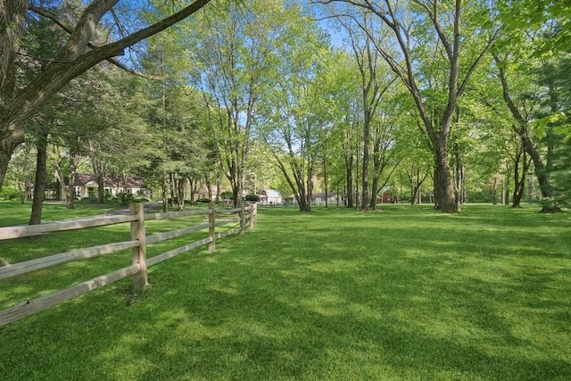 surrounding community featuring a lawn