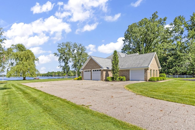 exterior space featuring a lawn