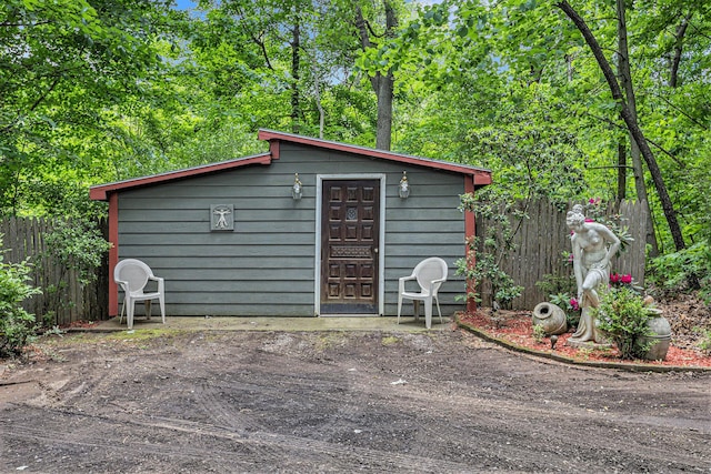 view of outbuilding