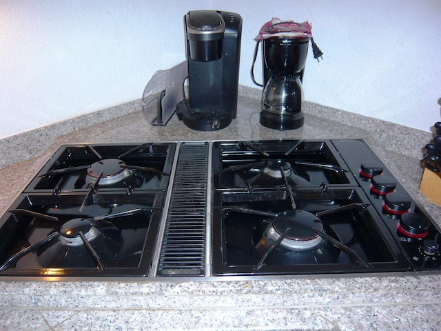 interior details featuring gas cooktop