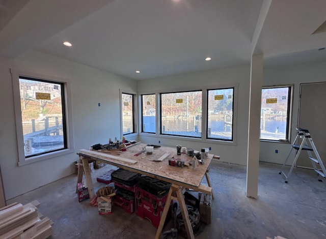 view of dining area