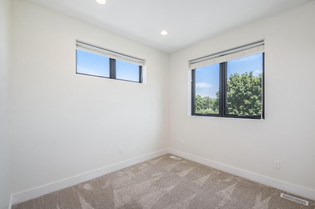 view of carpeted empty room