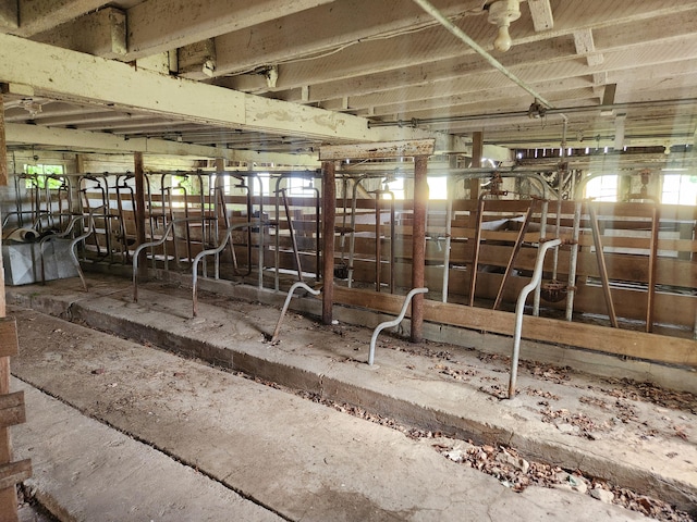 view of horse barn