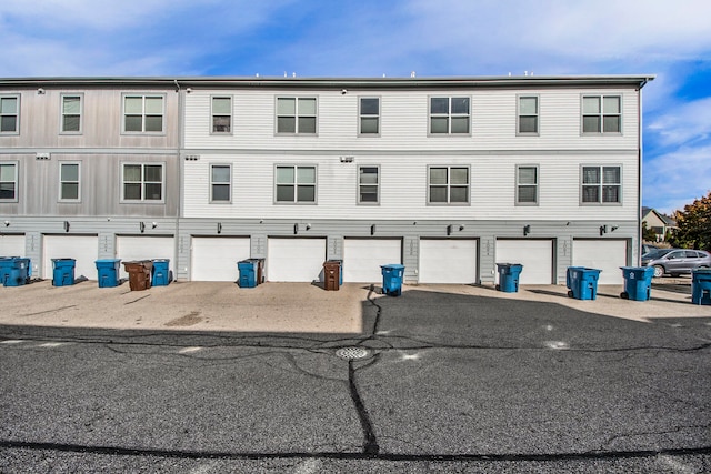 view of property featuring a garage