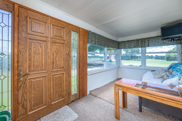 view of sunroom