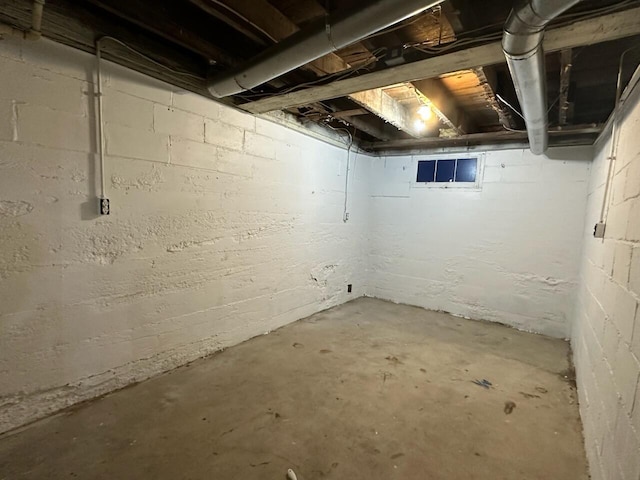 view of basement