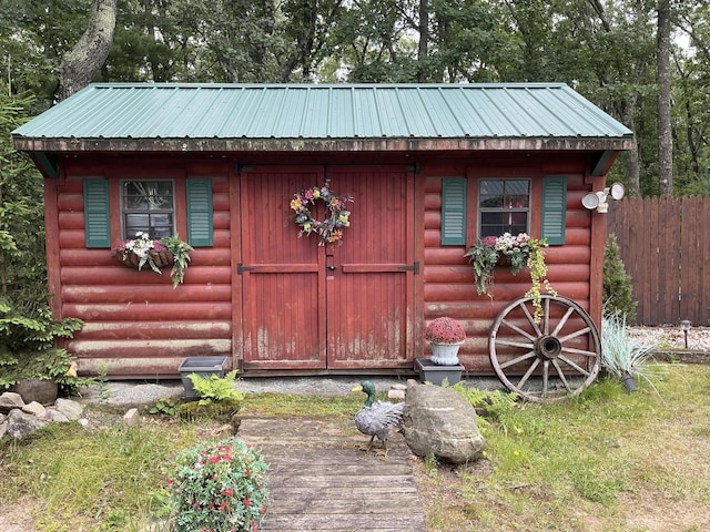 view of outbuilding