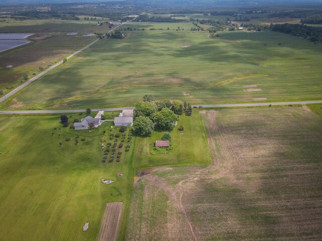 aerial view featuring a rural view