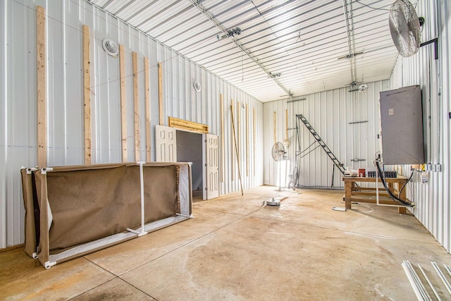 misc room featuring concrete flooring