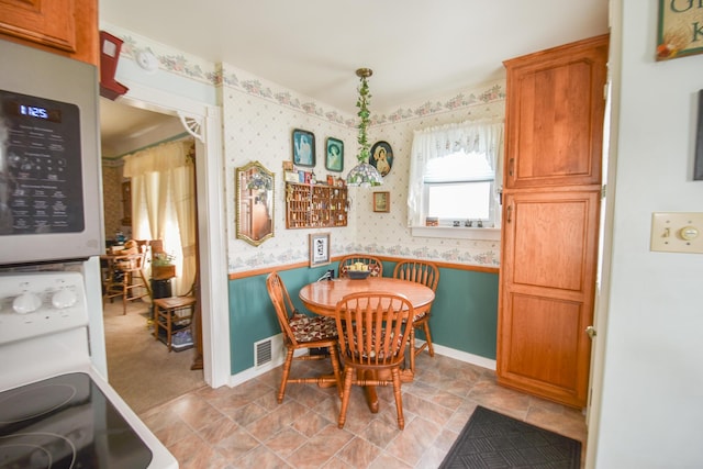 view of dining space