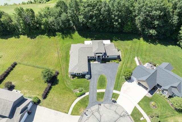 aerial view featuring a rural view