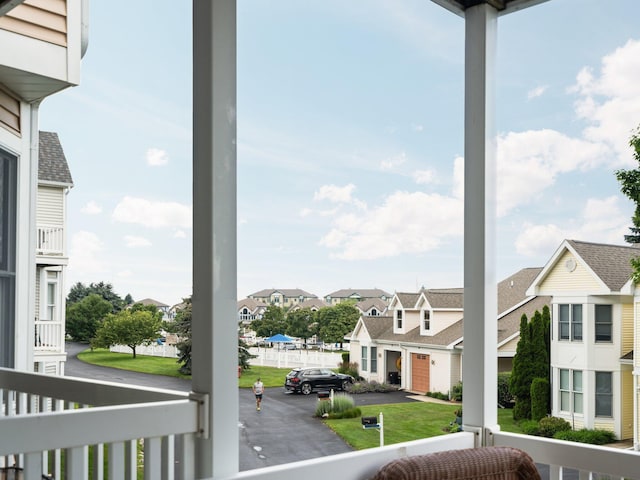 exterior space with a residential view