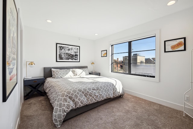 bedroom featuring carpet floors