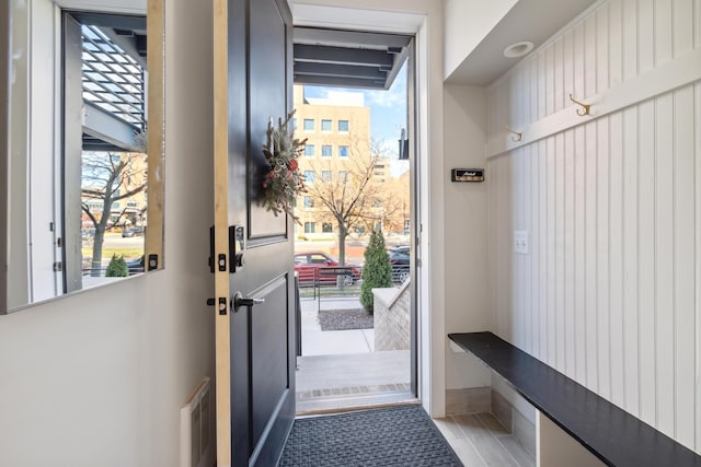 doorway with plenty of natural light