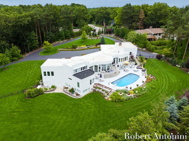 birds eye view of property