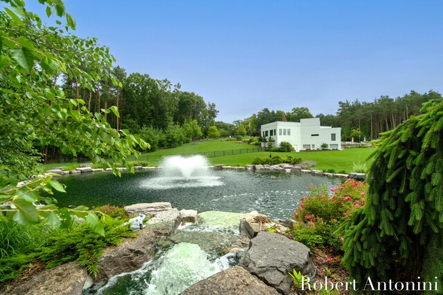 view of water feature