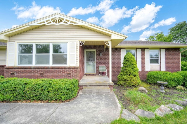 view of front of home