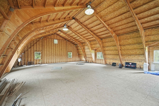 view of attic