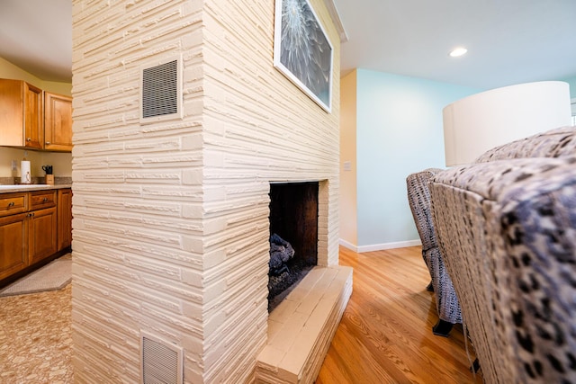 interior space featuring light hardwood / wood-style flooring