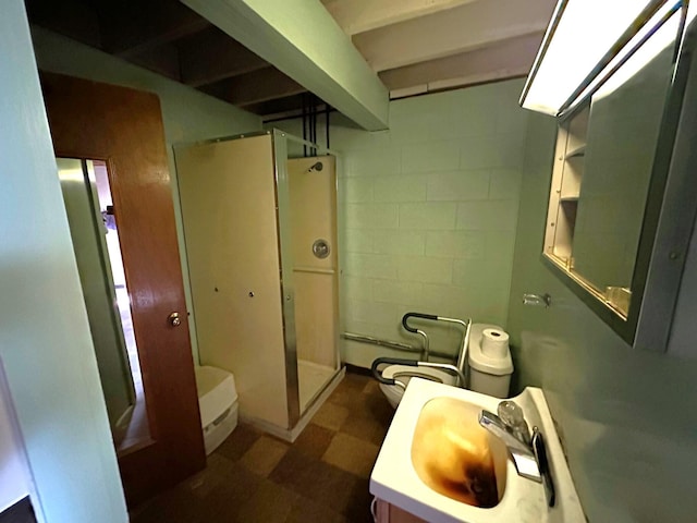 bathroom featuring toilet and sink