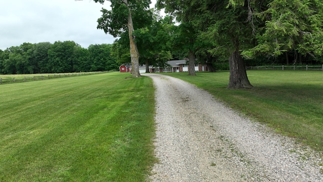 view of road