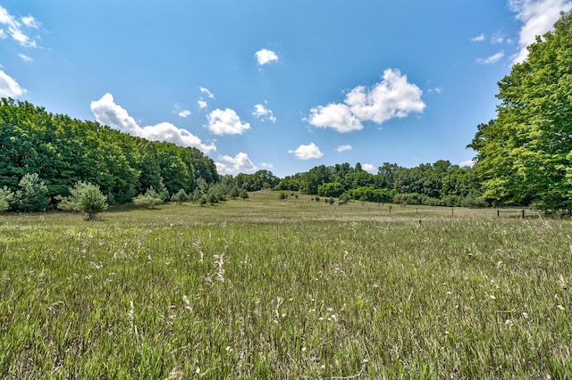 view of landscape with a rural view