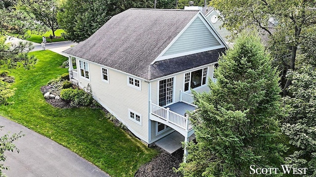 birds eye view of property