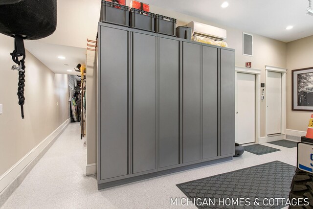 interior space featuring a wall unit AC